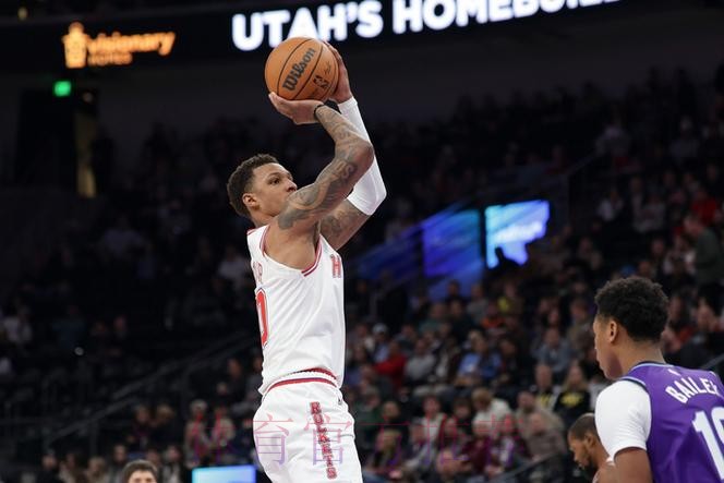 火箭近5场三分命中率:24.4%、24.3%、22.2%、22.7%、23.3% 火箭近5场三分命中率:24.4%、24.3%、22.2%、22.7%、23.3%